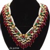 Almond ruby beads stylish mala