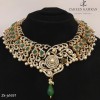 Pearl Emerald Hook Necklace