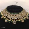 Emerald Kundan Prety Necklace Set