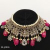 Kundan Ruby Antique Necklace Set