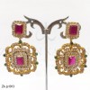 Attractive Ruby Emerald Necklace Set