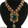 Emerald gold mala set