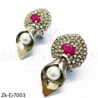 Zirconian Ruby Earrings