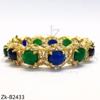 Sapphire Emerald bangle