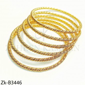 Simple golden bangles.