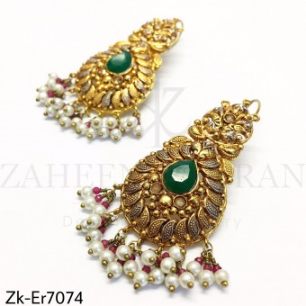 Trendy Emerald Earrings