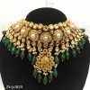 Emerald Kundan Dignified Necklace set
