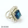 Sapphire zirconia 925 ring