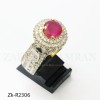 Ruby zirconia 925 ring