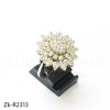 Floral 925 silver ring